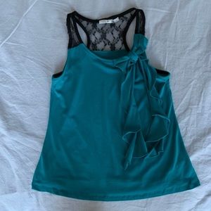 Teal Bowtie Tank